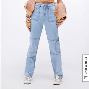 PacSun Light Blue Utility Boyfriend Pants